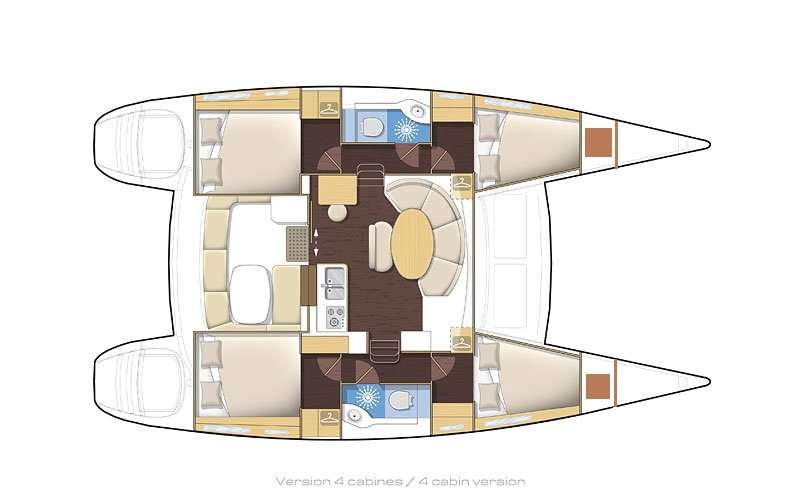 Plans du bateau Lagoon 380 S2