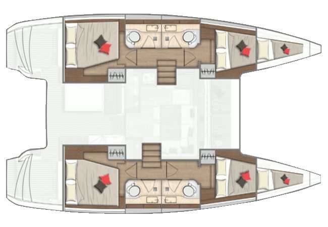 Plans du bateau Lagoon 40