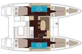 Plans du bateau Lagoon 40