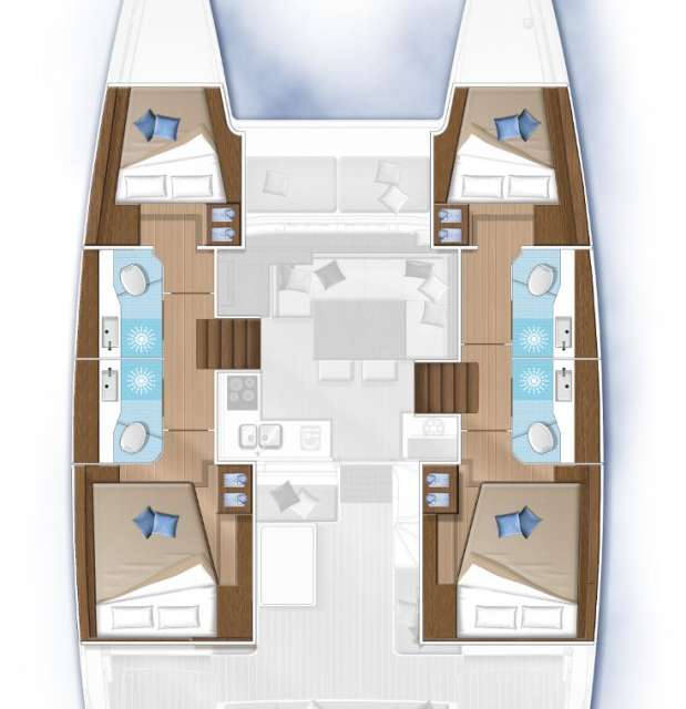 Plans du bateau Lagoon 40