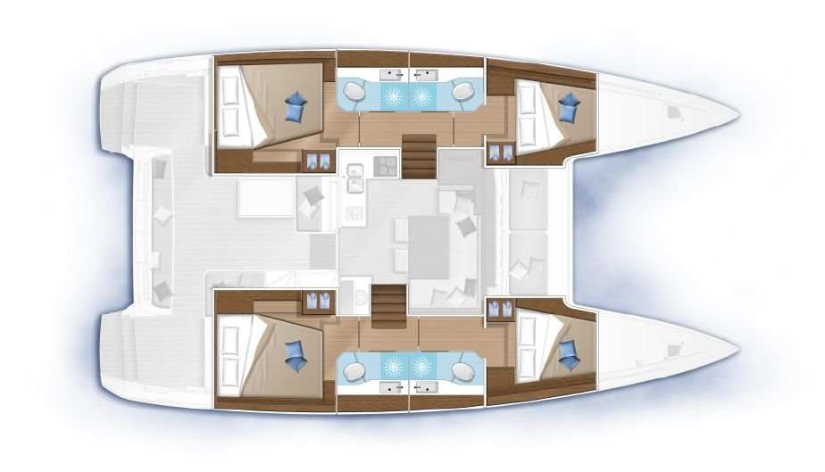 Plans du bateau Lagoon 40