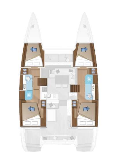 Plans du bateau Lagoon 40