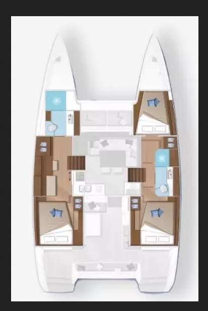 Plans du bateau Lagoon 40