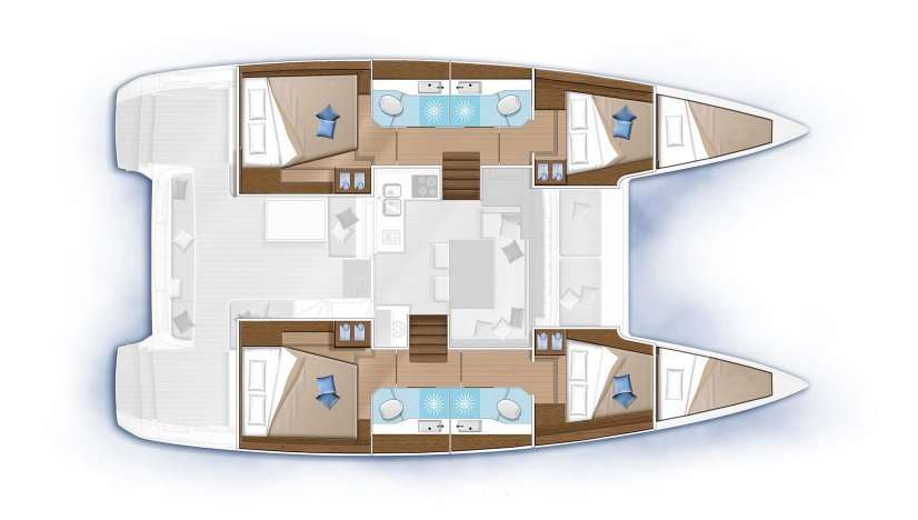 Plans du bateau Lagoon 40