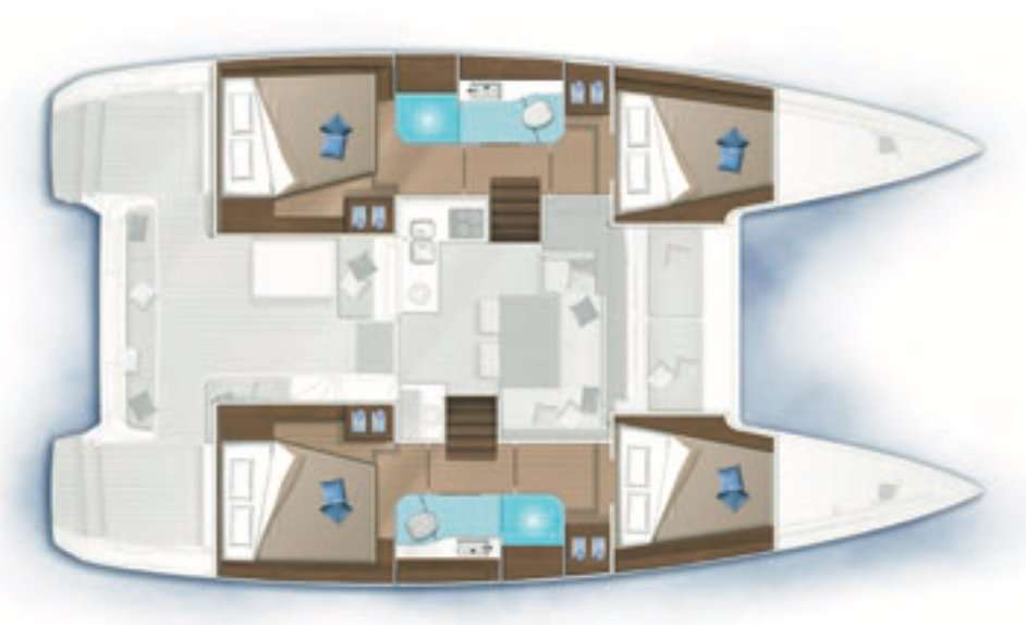 Plans du bateau Lagoon 40