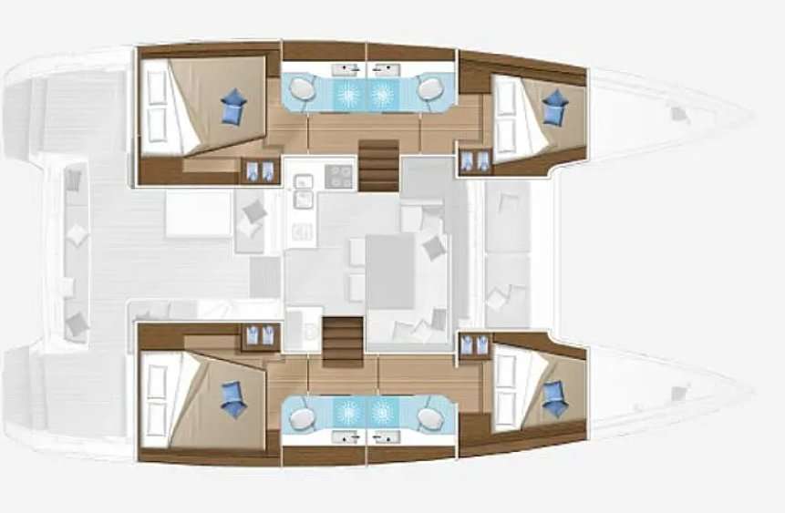 Plans du bateau Lagoon 40