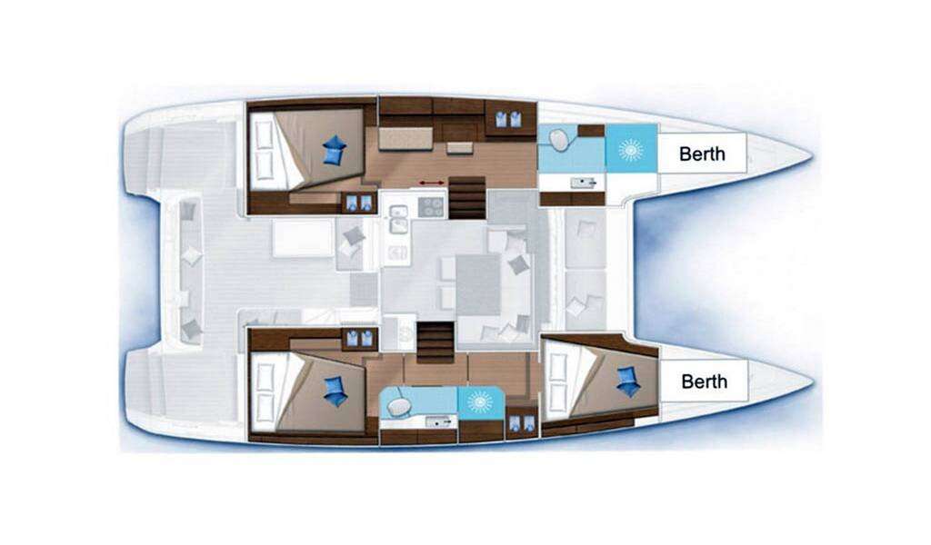 Plans du bateau Lagoon 40