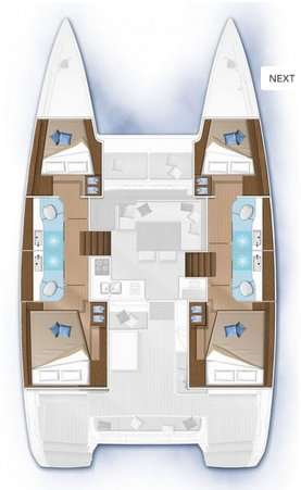 Plans du bateau Lagoon 40