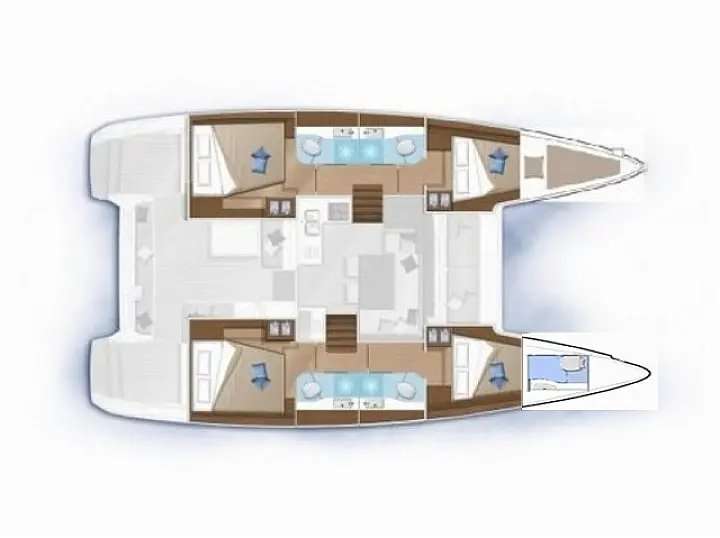 Plans du bateau Lagoon 40