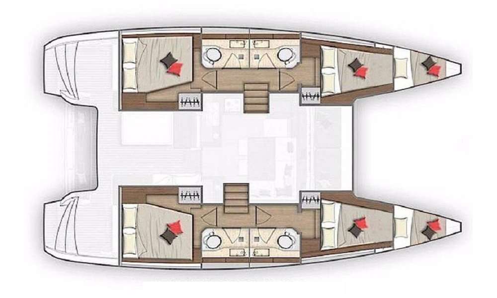 Plans du bateau Lagoon 40