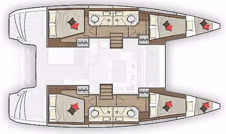 Plans du bateau Lagoon 40