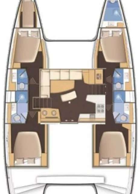 Plans du bateau Lagoon 40