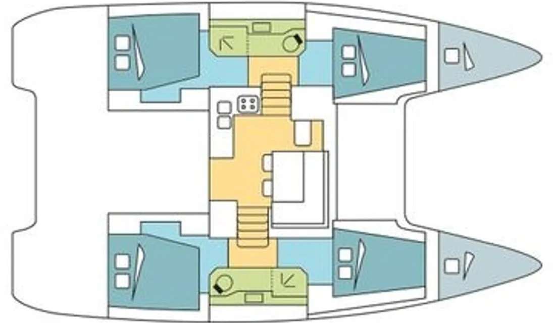 План яхты Lagoon 40