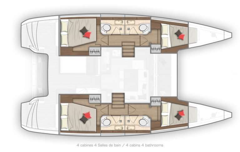 Plans du bateau Lagoon 40