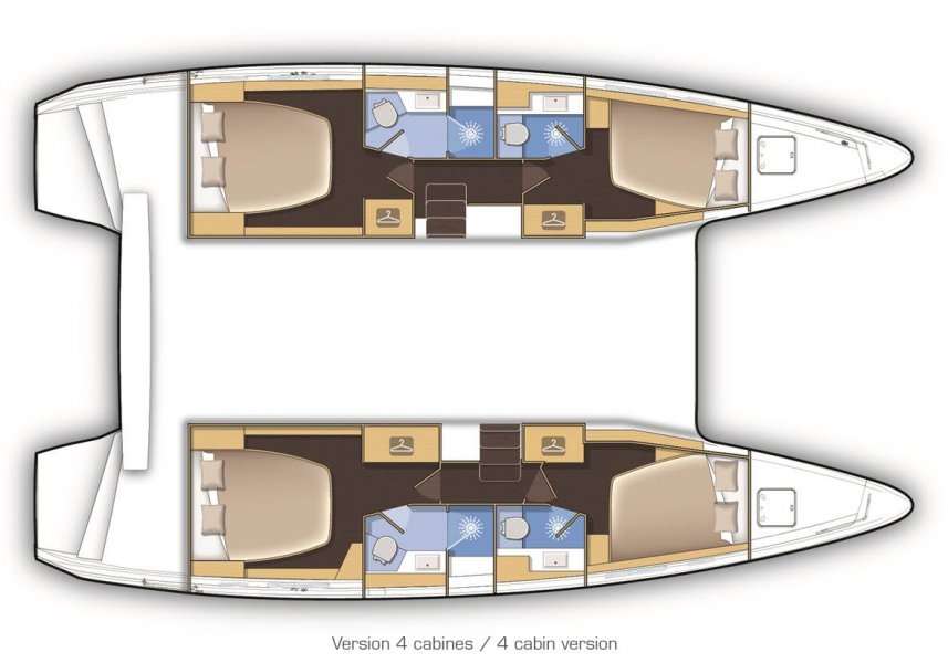 Plans du bateau Lagoon 42