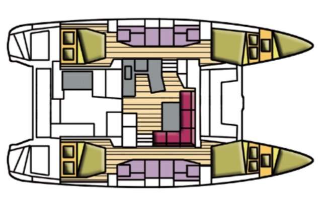 Piano della barca Lagoon 42