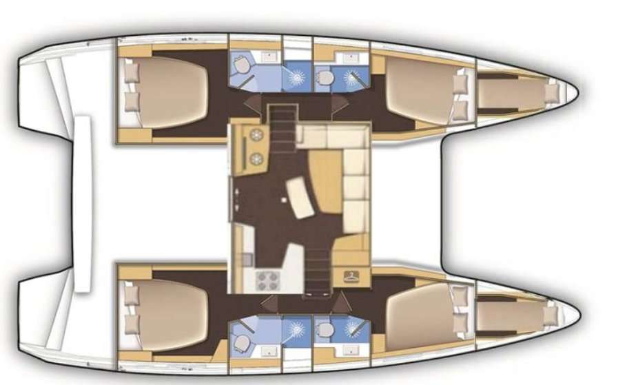 Plans du bateau Lagoon 42