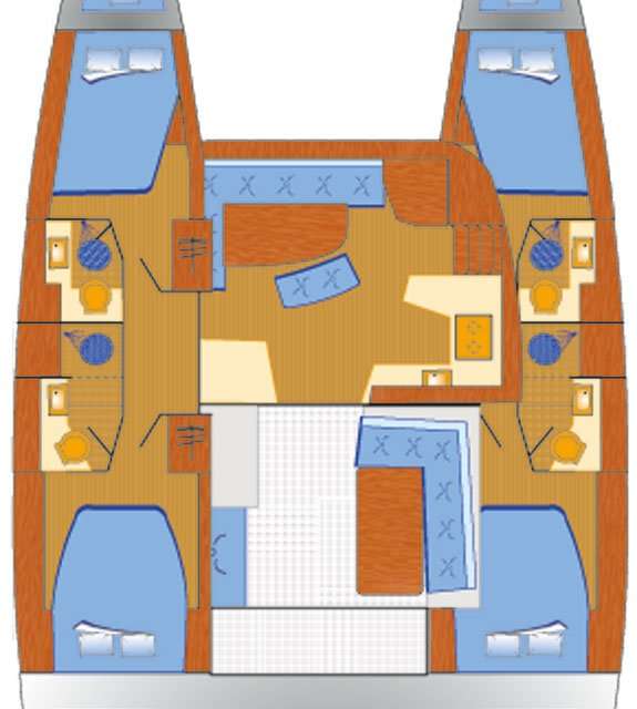 Plans du bateau Lagoon 42