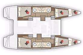 Distribución del barco Lagoon 42