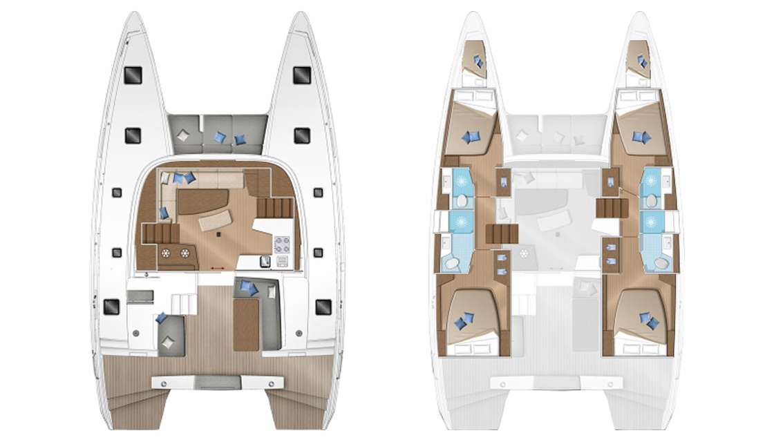 Plans du bateau Lagoon 42