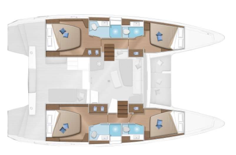 Plans du bateau Lagoon 42