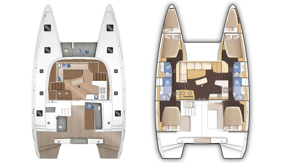 Plans du bateau Lagoon 42