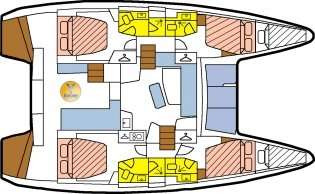 Plans du bateau Lagoon 42