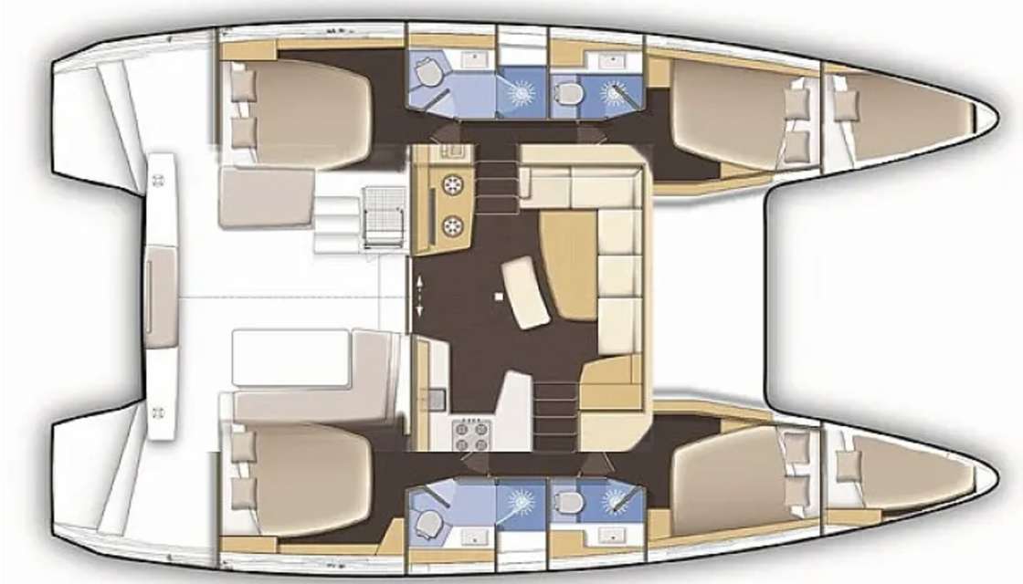 Plans du bateau Lagoon 42