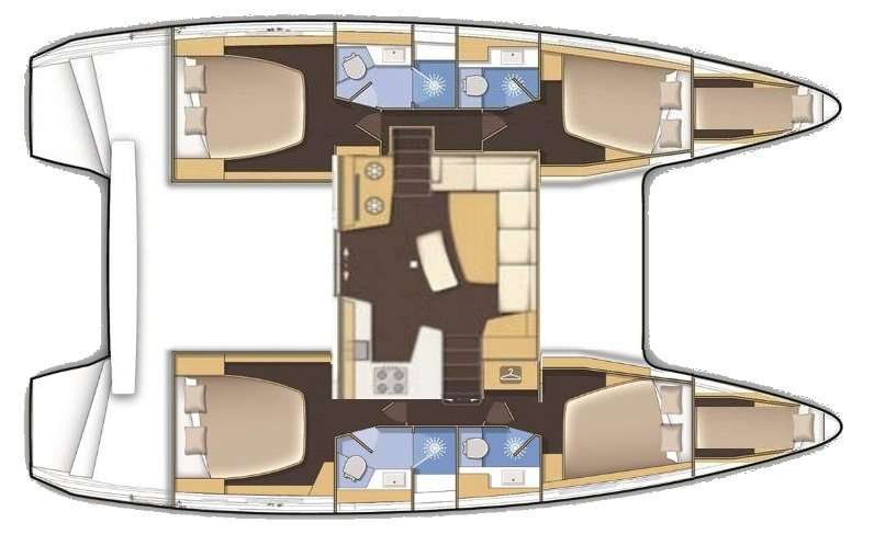 Plans du bateau Lagoon 42