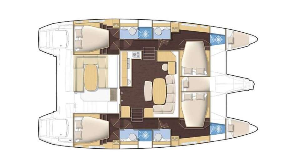 Plans du bateau Lagoon 421