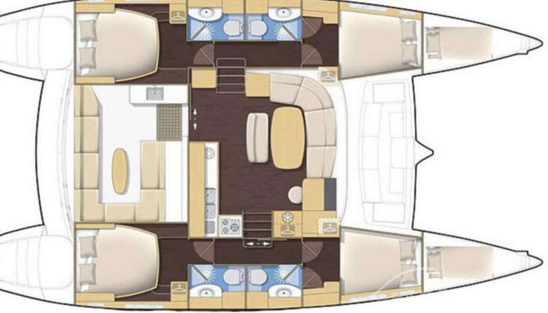 Plans du bateau Lagoon 440