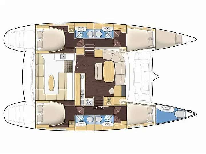 Plans du bateau Lagoon 440