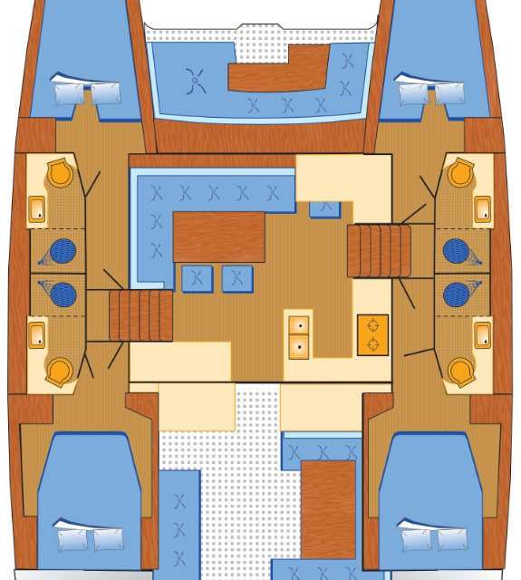 Plans du bateau Lagoon 450