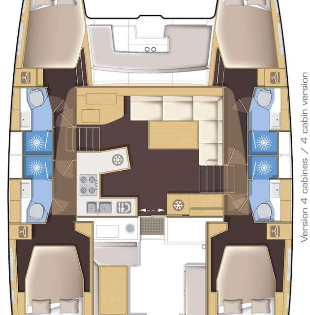 Plans du bateau Lagoon 450