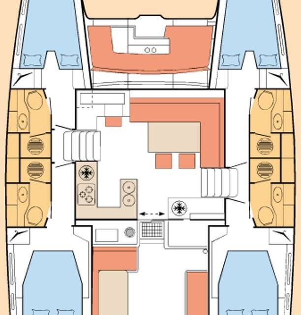 Plans du bateau Lagoon 450