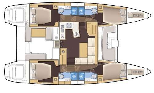 Plans du bateau Lagoon 450