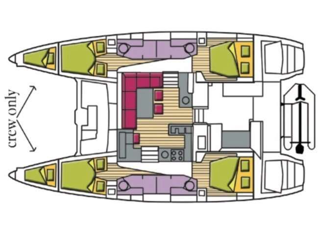 Plans du bateau Lagoon 450 F