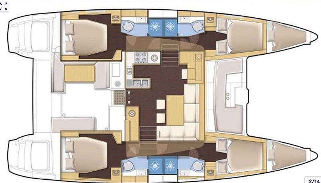 Plans du bateau Lagoon 450 F