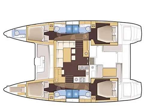 Plans du bateau Lagoon 450 F