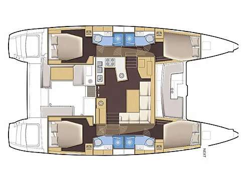 Plans du bateau Lagoon 450 F