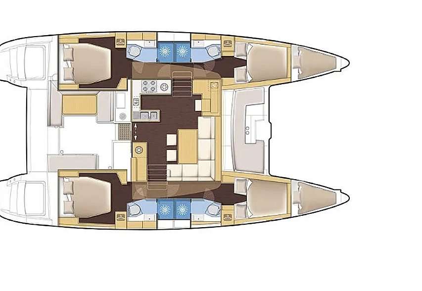 Bootslayouts Lagoon 450 F