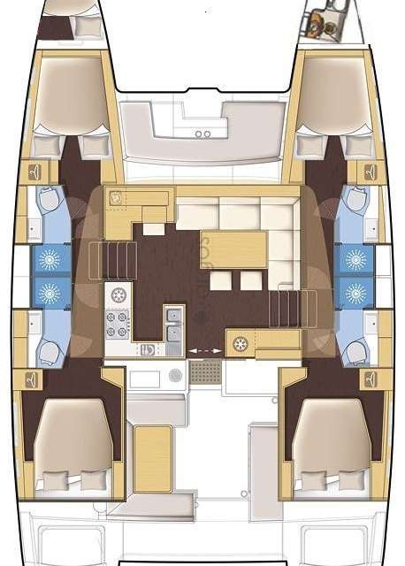 Plans du bateau Lagoon 450 F