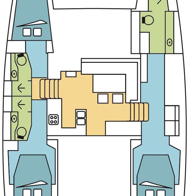 Plans du bateau Lagoon 450 SporTop