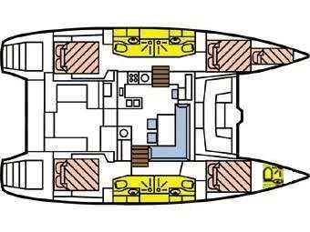 Bootslayouts Lagoon 450 SporTop