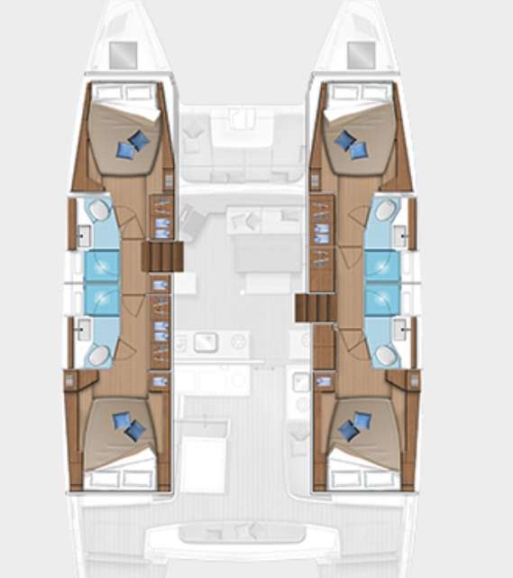 Plans du bateau Lagoon 46