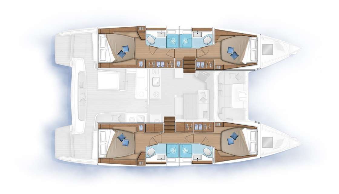 Plans du bateau Lagoon 46