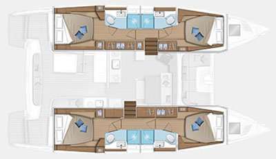 Plans du bateau Lagoon 46