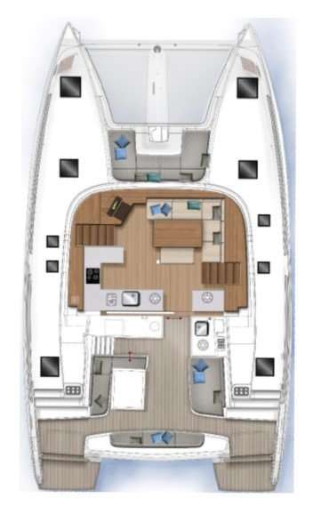 Plans du bateau Lagoon 46