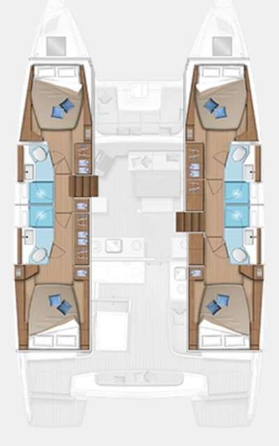 Plans du bateau Lagoon 46