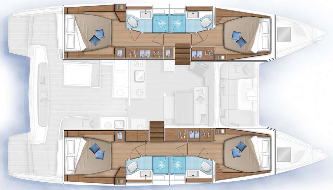 Plans du bateau Lagoon 46